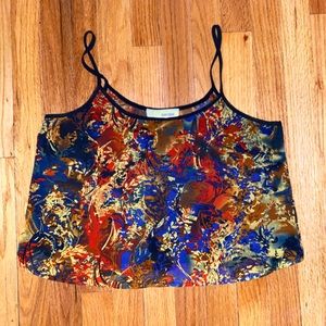 Colorful Flowy Crop Top